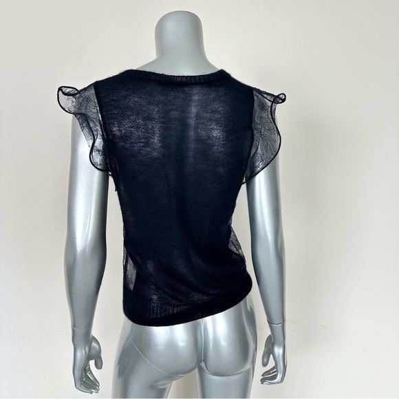 Nina Ricci women cashmere top with laces size M Authentic - Picture 4 of 9